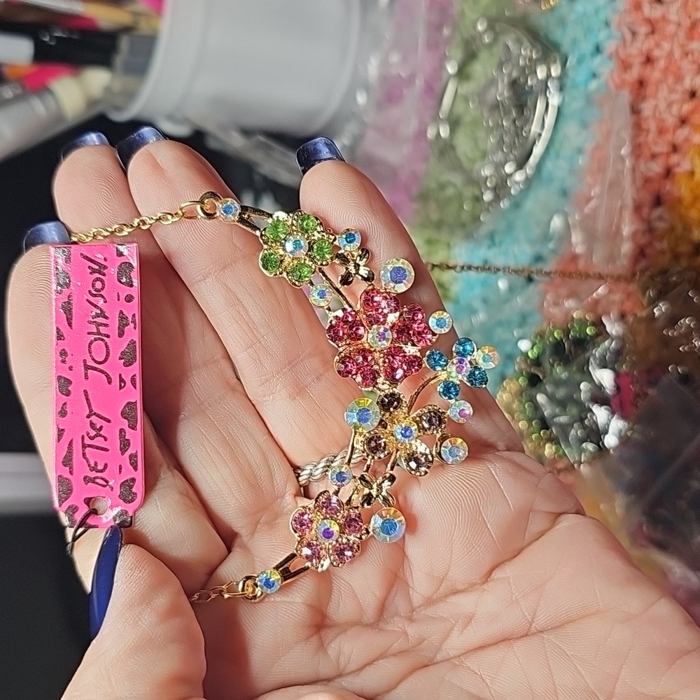 Betsey Johnson Multicolor Floral Necklace